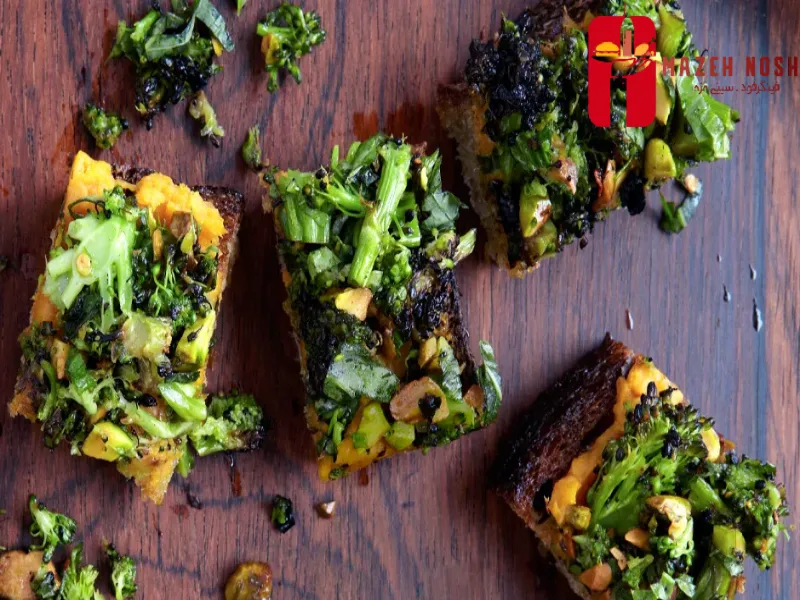 تاپاس مرغ و کلم بروکلی