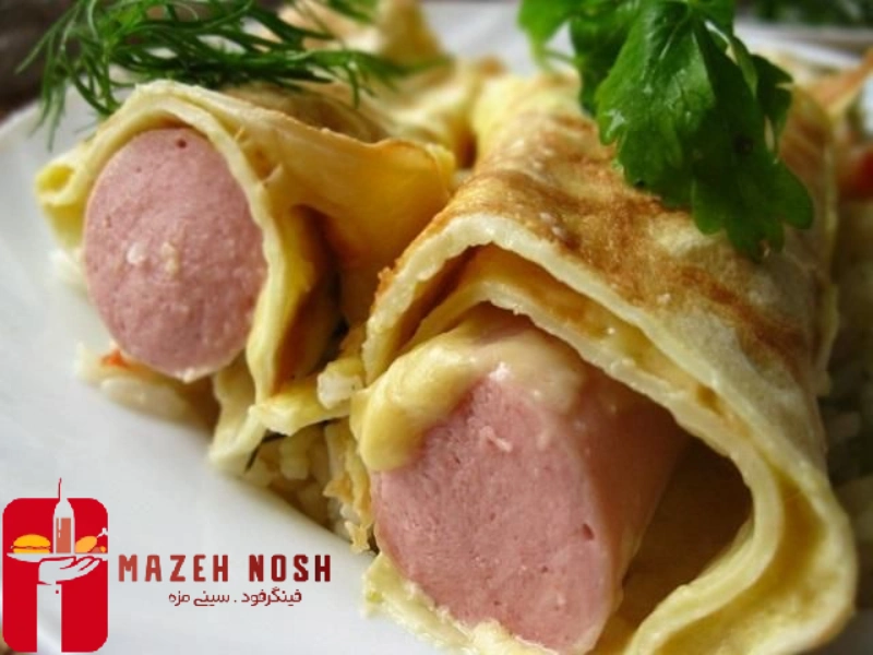 رول نون و سوسیس 1 1 - فروشگاه مزه نوش