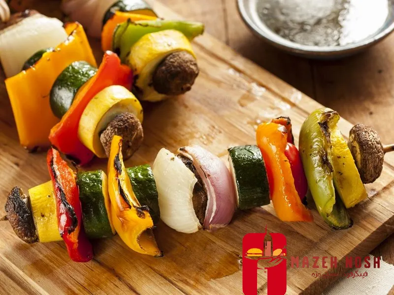 کباب چوبی سبزیجات - فروشگاه مزه نوش