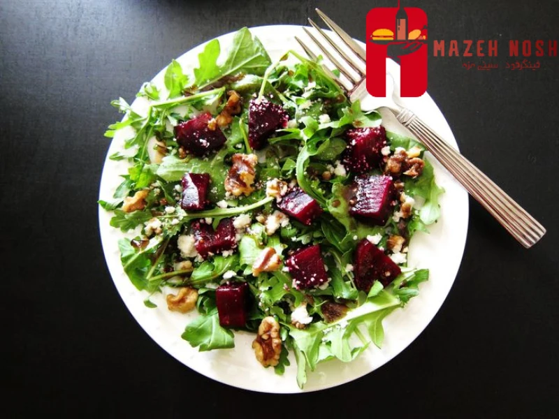 تن ماهی و لبو و گردو