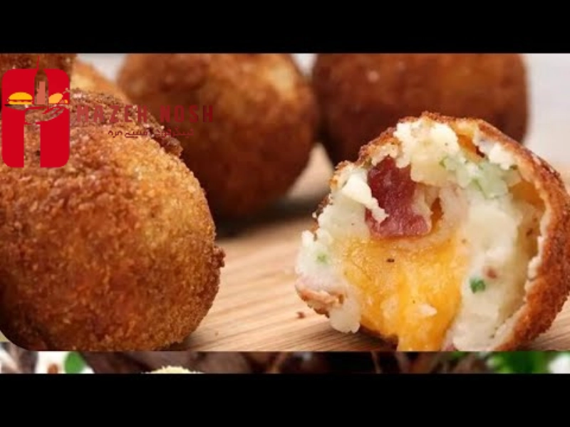 توپک سیب زمینی و تخم مرغ