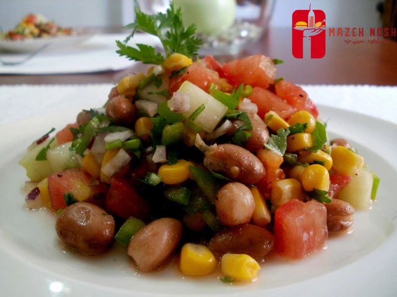 مرغ و لوبیا چیتی