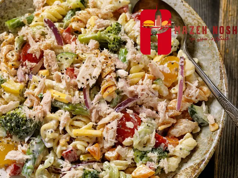 سالاد پاستا و تن ماههی