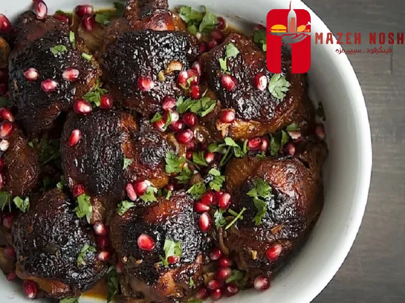 مرغ با رب انار