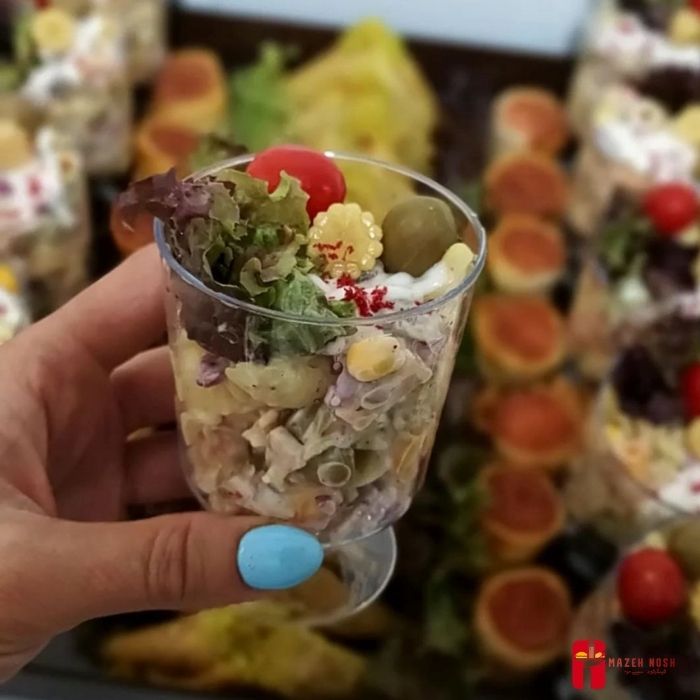 شات سالاد ماکارونی