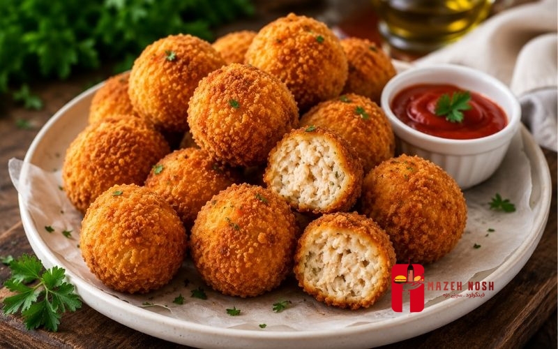 طرز-تهیه-توپک-مرغ-سوخاری