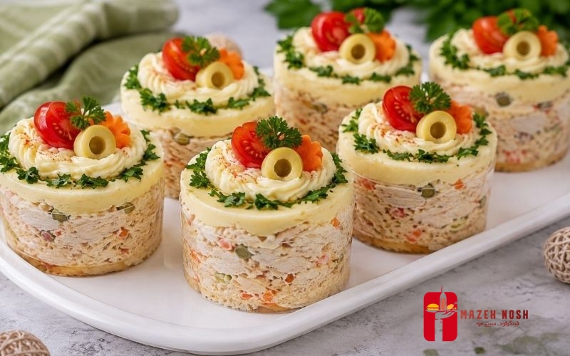 طرز-تهیه-کیک-مرغ-تک-نفره